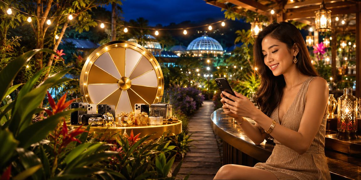 Permainan roulette kasino dalam talian bergaya Malaysia moden dengan suasana meja hijau elegan